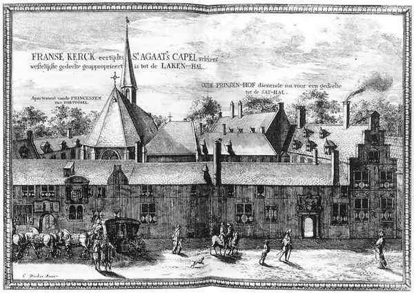 The Convent of St Agatha and Prinsenhof in Delft 1667-80 Oil Painting by Coenraet Decker