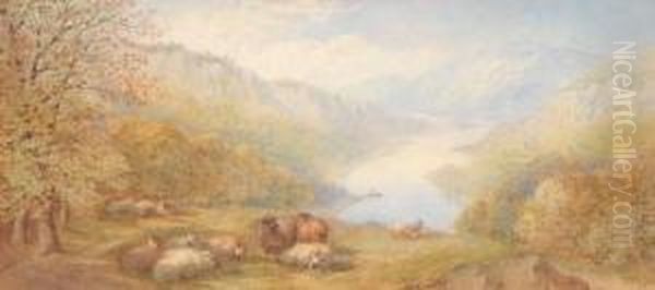 & Thomas Wainwright (exhibited 1880- 1899) Oil Painting by Cornelius Pearson