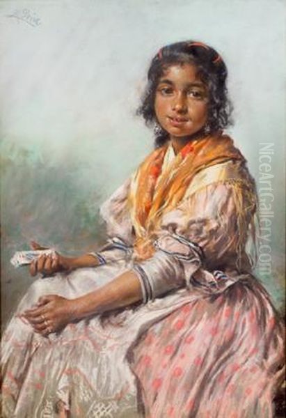 Gitanilla Oil Painting by Maximino Pena Munoz
