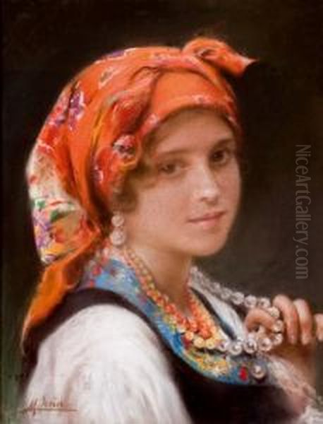 Joven Oil Painting by Maximino Pena Munoz