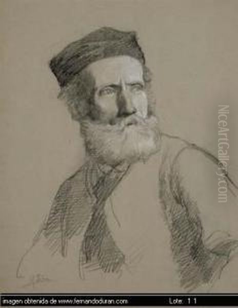 Untitled Oil Painting by Maximino Pena Munoz