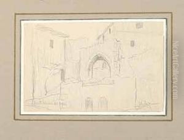 Santillana Del Mar Oil Painting by Maximino Pena Munoz