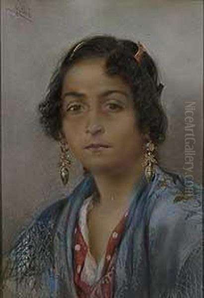 Gitana Oil Painting by Maximino Pena Munoz