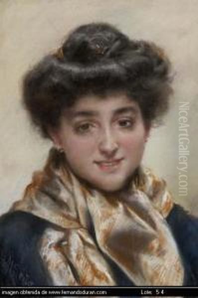 Untitled Oil Painting by Maximino Pena Munoz