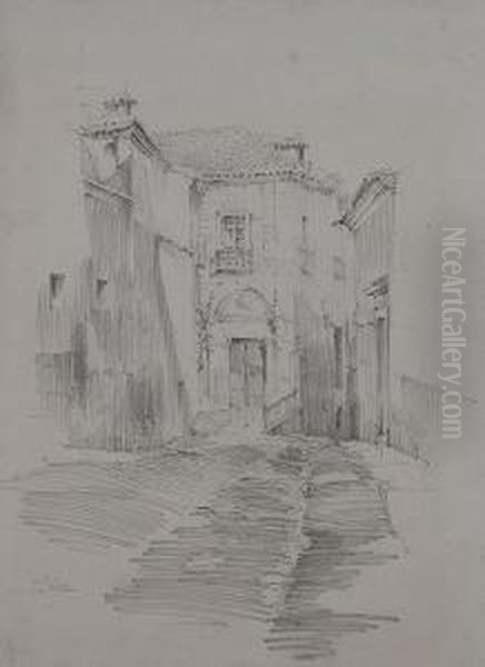 Calle De Toledo Oil Painting by Maximino Pena Munoz