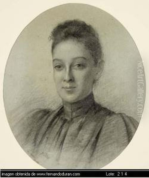 Untitled Oil Painting by Maximino Pena Munoz