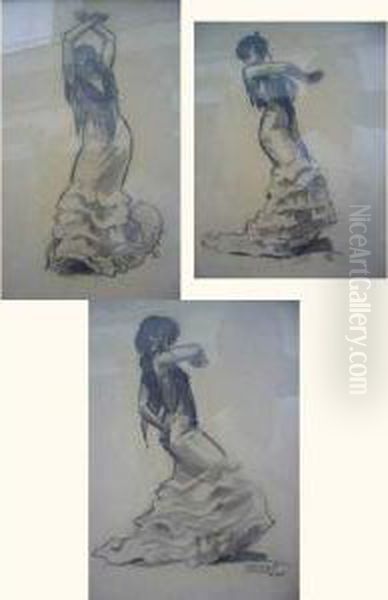 Espagnols Oil Painting by Rafael Penagos Zalabardo