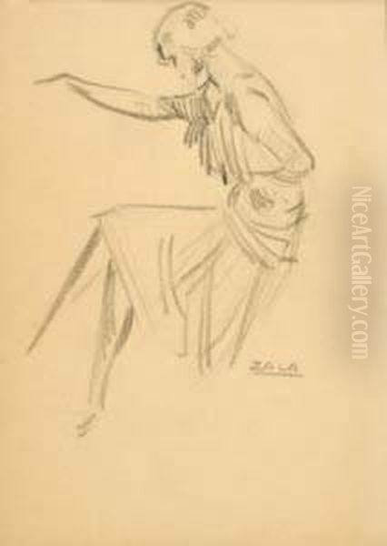 Boceto De Mujer Oil Painting by Rafael Penagos Zalabardo