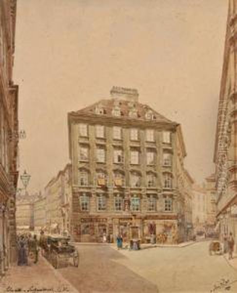 Seilerstatte - Singerstrasse In Wien Oil Painting by Erwin Pendl
