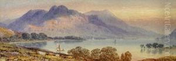 On The Lakes Oil Painting by Aaron Edwin Penley