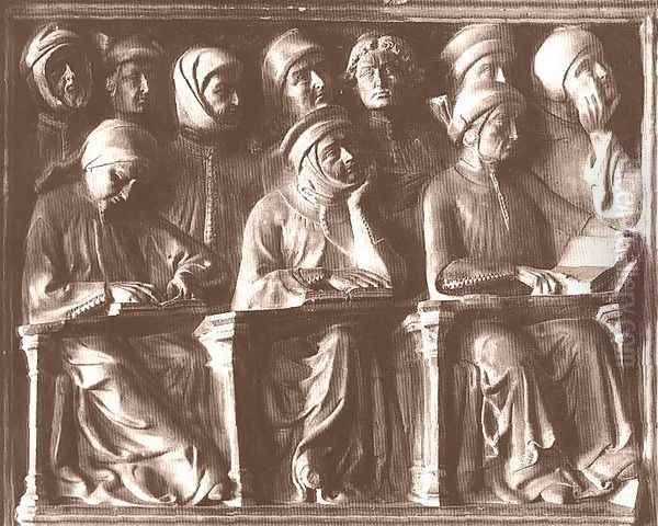 Students Oil Painting by Jacobello Dalle Masegne