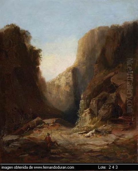 Descripcion De La Obra: Oil Painting by Genaro Perez Villaamil Y Duguet