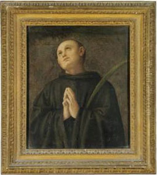 Saint Placidus Oil Painting by Pietro Vannucci Perugino