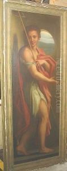 Saint John The Baptist Oil Painting by Pietro Vannucci Perugino