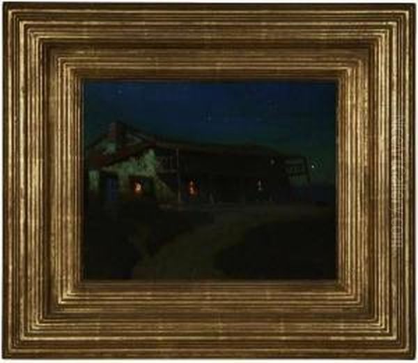 The Sherman Rose Adobe Oil Painting by Charles Rollo Peters