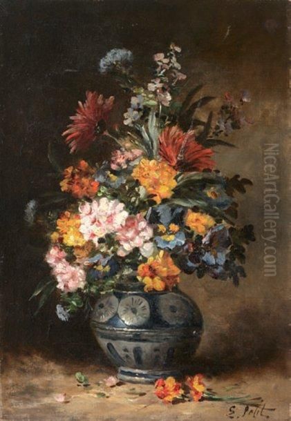 Bouquet Champetre Oil Painting by Eugene Petit
