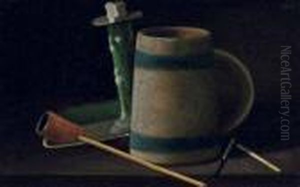 Still Life With Mug Oil Painting by John Frederick Peto