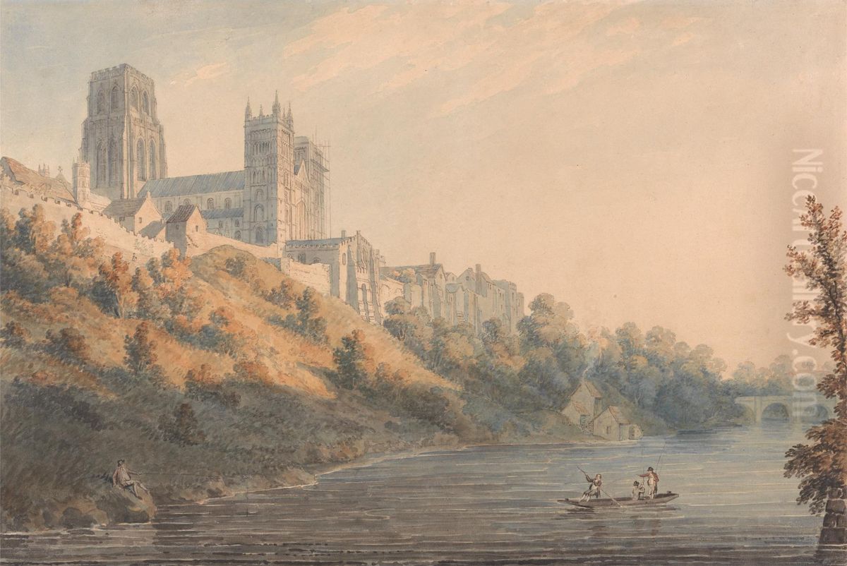 Durham Cathedral Oil Painting by Edward Dayes
