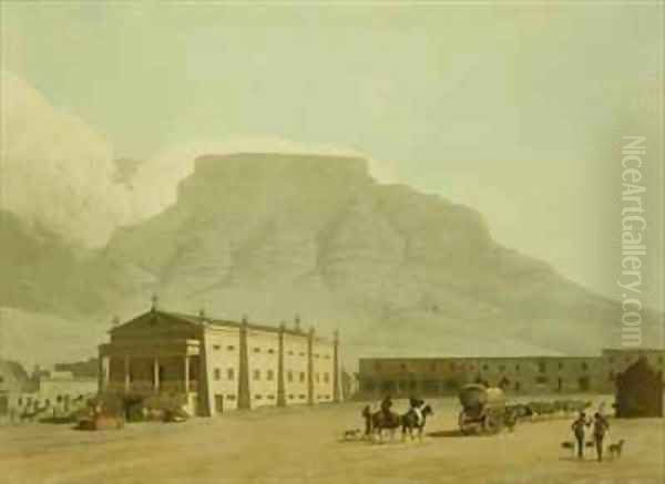 New Theatre Hottentot Square Oil Painting by Samuel Daniell