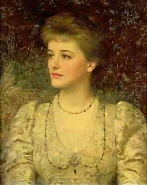 Lady Palmer Oil Painting by Sir Frank Dicksee