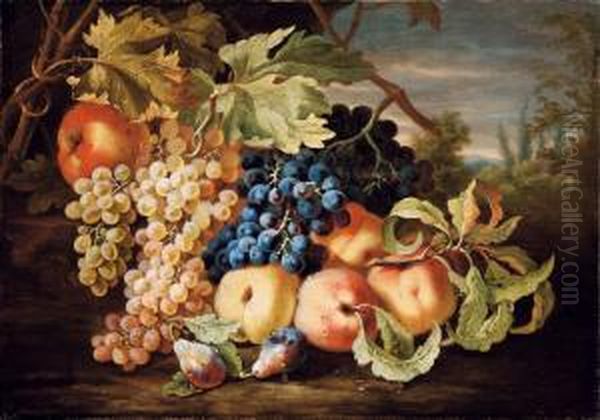 Natura Morta Di Frutta Oil Painting by Maximilian Pfeiler