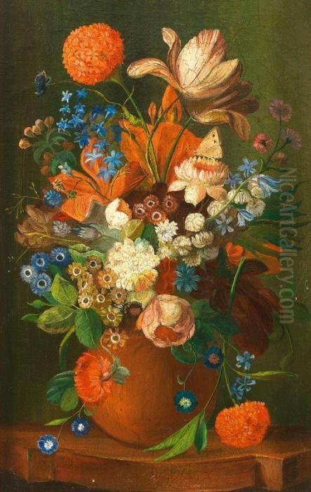 Untitled Oil Painting by Frans Xaver Pieler
