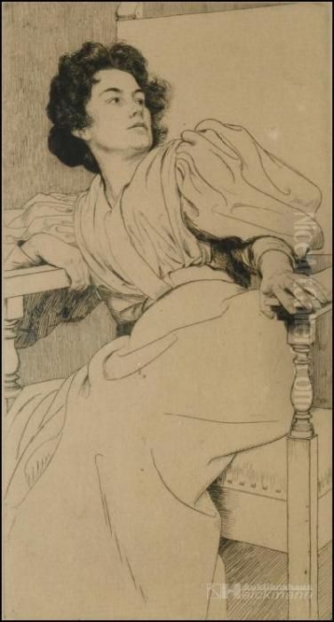 Goppelner Schule Oil Painting by Max Pietschmann