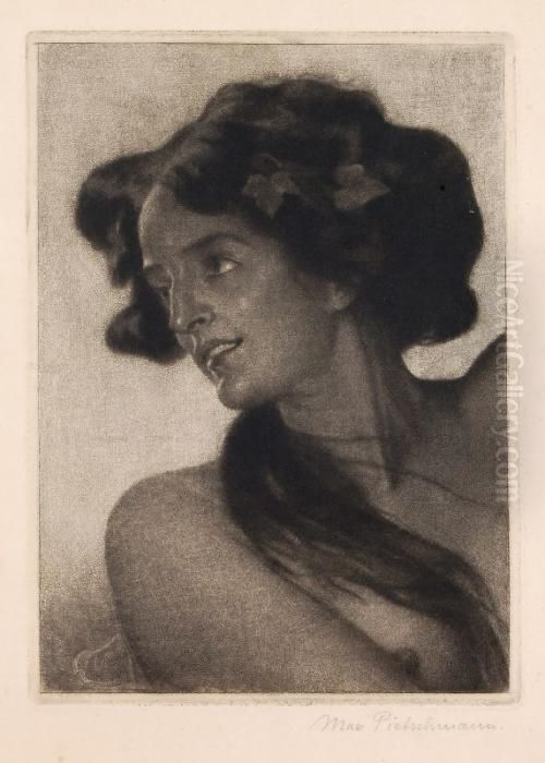 Bacchantin Oil Painting by Max Pietschmann