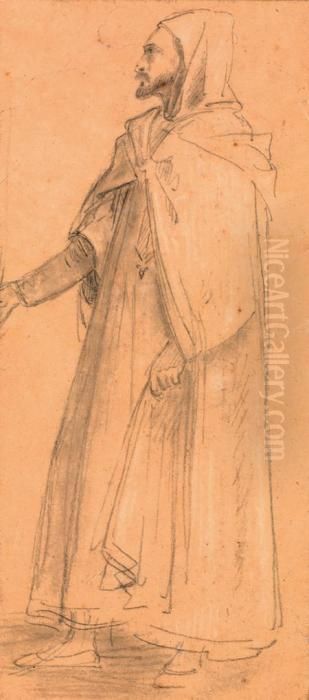 Oriental En Pied Oil Painting by Isidore Alexandre Augustin Pils