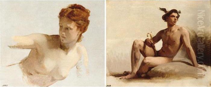 Pils Was One Of Several Artists 
Commissioned To Decorate The Theater National De L'opera De Paris Built 
By Charles Garnier At The End Of The Second Empire And Inaugurated In 
1875. He Was Responsible For The Ceiling Decorations Above The Grand 
Stai Oil Painting by Isidore Alexandre Augustin Pils