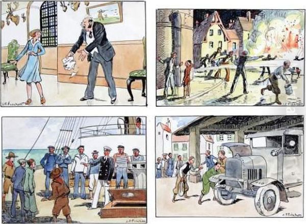 Untitled Oil Painting by Joseph Porphyre Pinchon