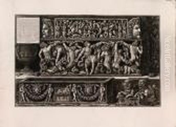 Vasi, Candelabri, Cippi, 
Sarcofagi...: Twelve Plates (wilton-ely904-5; 940; 955; 964-5; 968; 981;
 987; 998-999; 1005) Oil Painting by Giovanni Battista Piranesi