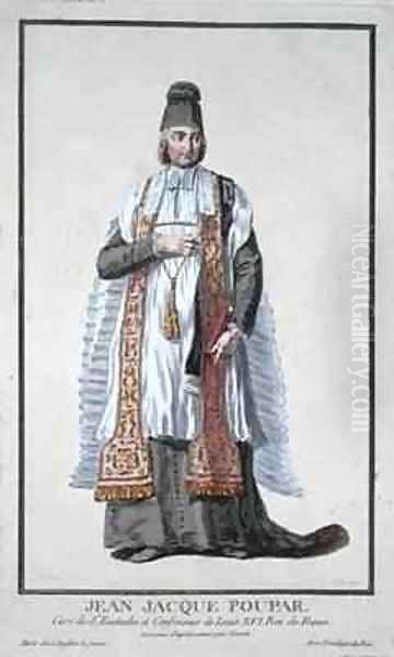 Jean Jacques Poupar Oil Painting by Pierre Duflos