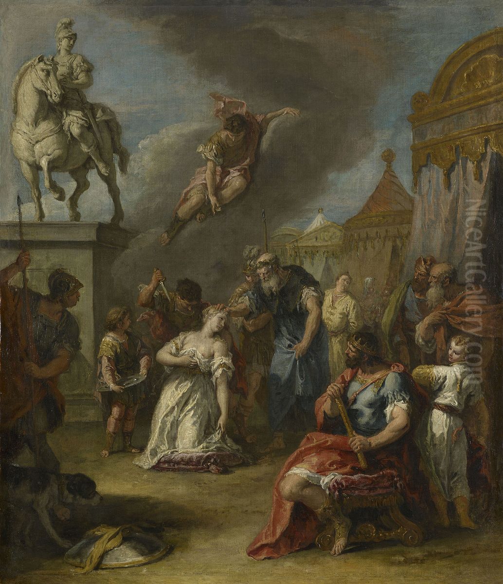 The Sacrifice Of Polyxena Oil Painting by Sebastiano Ricci