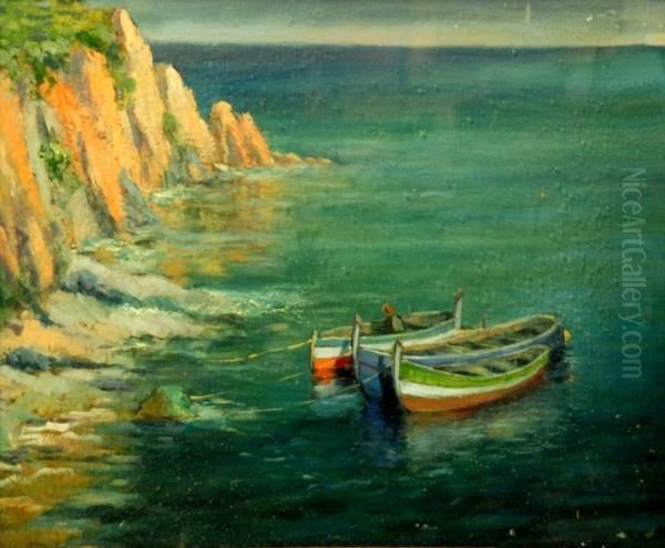 Costa Brava Oil Painting by Francisco Planas Doria
