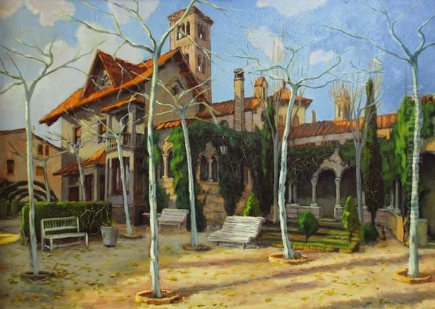 Paisaje De Moya Oil Painting by Francisco Planas Doria