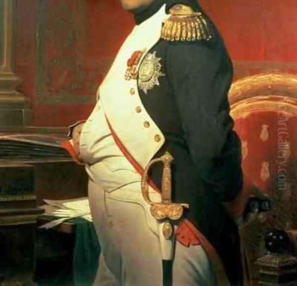 Napoleon 1769-1821 in his Study Oil Painting by Hippolyte (Paul) Delaroche