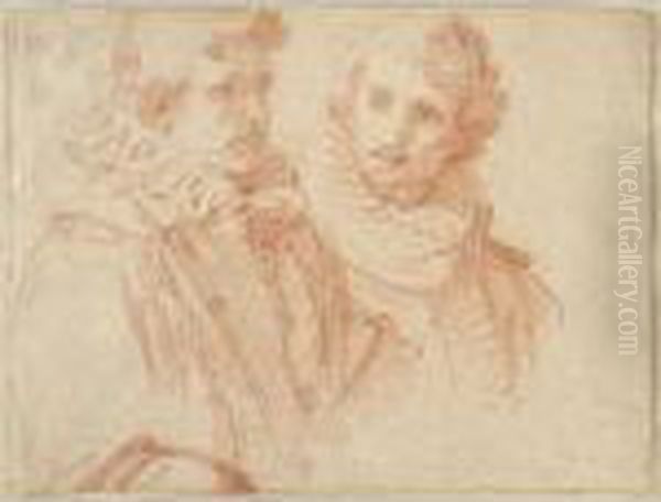 Recto: Oil Painting by Bernardino Barbatelli Poccetti