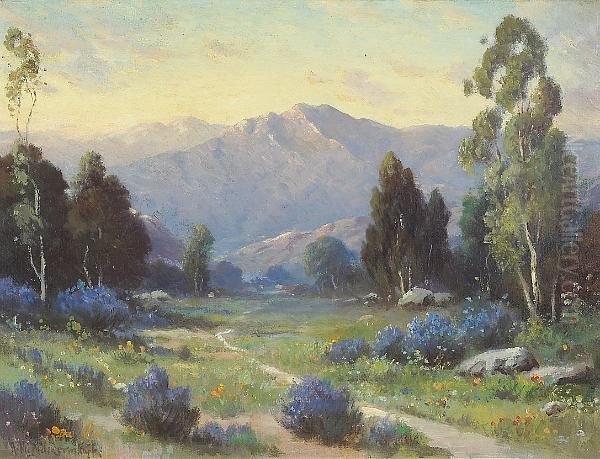 Sunset, Santa Barbara Oil Painting by Alexis Matthew Podchernikoff
