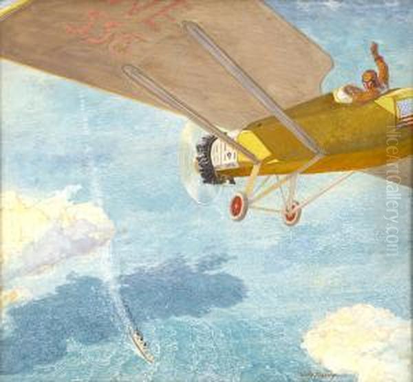 Flyer Oil Painting by Willy Andrew Pogany