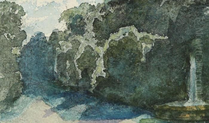 Park Oil Painting by Vasily Polenov