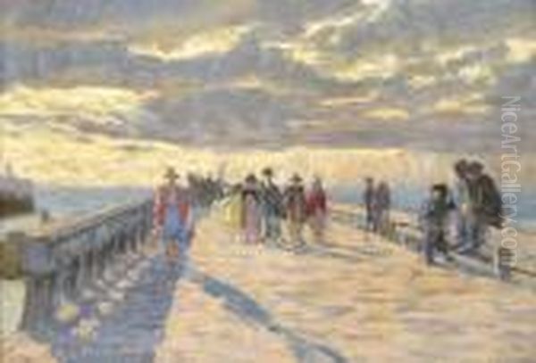 A Molon Oil Painting by Hugo Poll