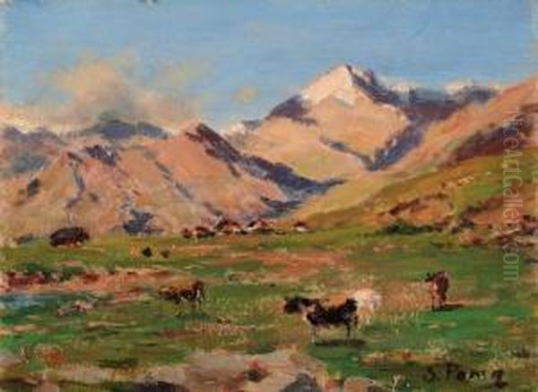 Val Sambuco Oil Painting by Silvio Poma