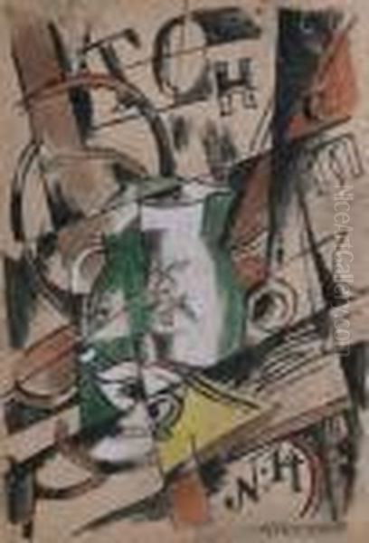 Mischtechnik Auf Papier Oil Painting by Lyubov Popova