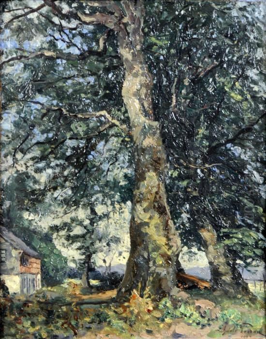 Houvegnez Oil Painting by Oswald Poreau