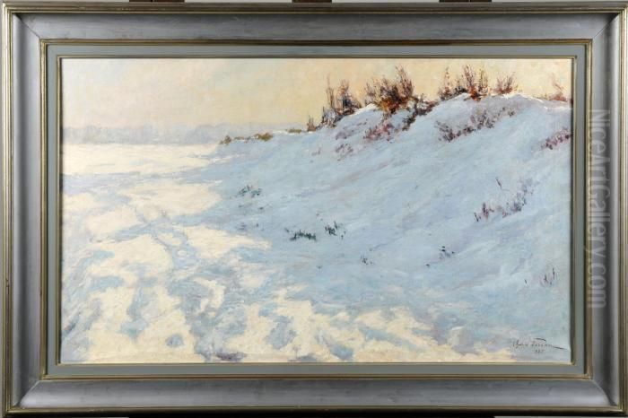 Silence Blanc Oil Painting by Oswald Poreau