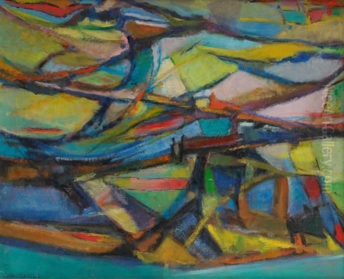 Composition Oil Painting by Oswald Poreau