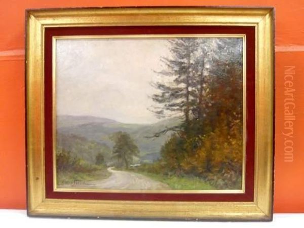 Paysage Oil Painting by Oswald Poreau