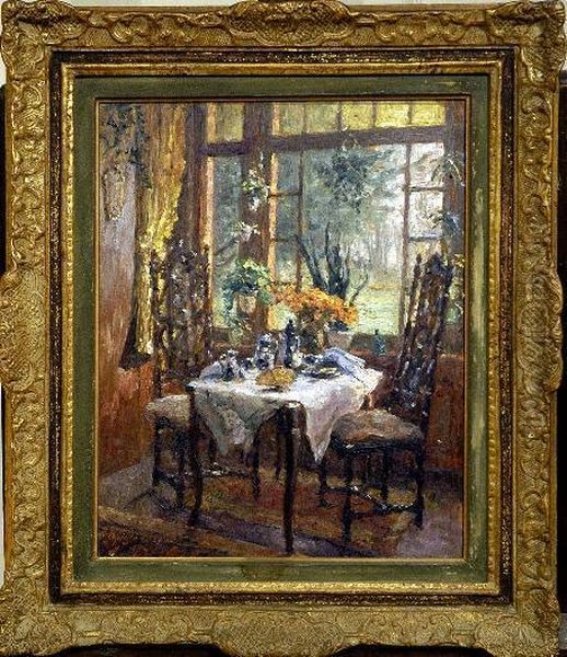 Intimite Oil Painting by Oswald Poreau