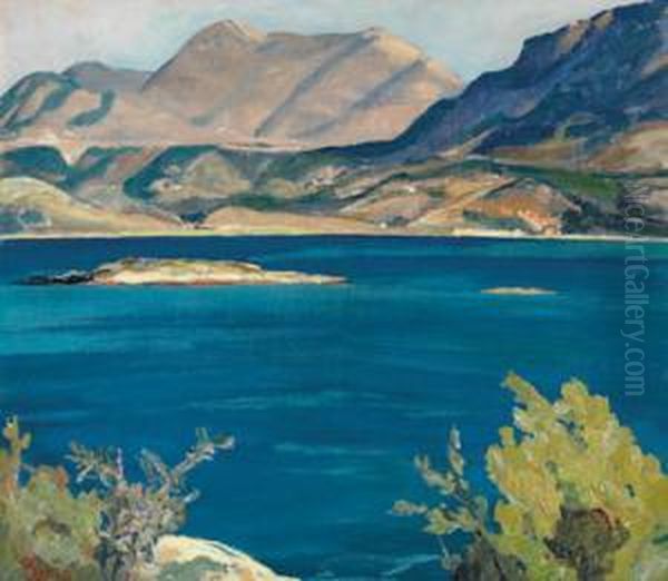 Landeskunstschule Graz Sowie Der
 Grafischen Lehr- U.versuchsanstalt Wien) Dalmatinische Kunste Oil Painting by Igo Potsch